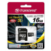 TRANSCEND MicroSDHC karta 16GB Ultimate, Class 10 UHS-I 600x, MLC + adaptér