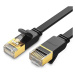 UGREEN NW106 Plochý kabel Ethernet RJ45, Cat.7, STP, 1,5 m (černý)