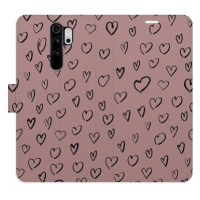 iSaprio Flip pouzdro Heart Dark 02 pro Xiaomi Redmi Note 8 Pro