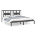 Rám postele šedý masivní dřevo 180 × 200 cm Super King, 3104080