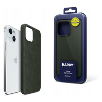 Zelené stylové pouzdro cover zadní kryt na zadní stranu iPhone 15 3mk Hardy MagFabric Case