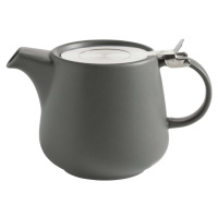 Tmavě šedá porcelánová čajová konvice se sítkem Maxwell & Williams Tint, 600 ml