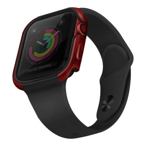 UNIQ Valencia kovové pouzdro Apple Watch Serie 4/5/6/SE (40mm) červené