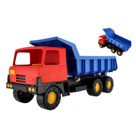 Teddies Tatra 815 Auto korba modrá kabina červená plast 75cm