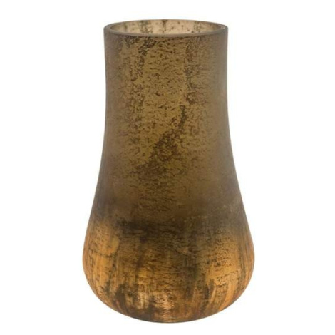 Váza kulatá kónická LINNA skleněná hnědá 25cm Ter Steege