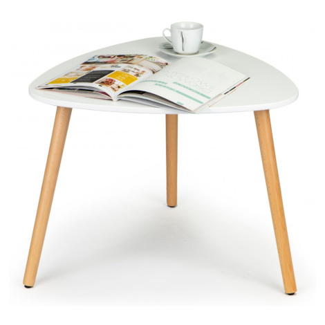 Odkládací stolek Kare ModernHome 64 cm bílý