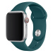 Set silikonových řemínků FIXED Silicone Strap pro Apple Watch 42/44/45 mm, tmavě zelená