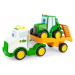 JD Kids John Deere - Traktor Johny s tahačem 37 cm