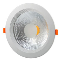 LED SPOT COB panel vestavný 30W 175mm 2500 lm 230V, TEPLÁ BÍLÁ