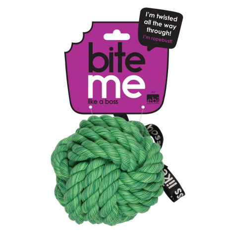 Ebi Bite Me – Ballin' míček z lana zelený Ø 12cm Europet Bernina
