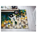 Flair Rugs koberce Ručně všívaný kusový koberec Illusion Prism Green/Multi - 120x170 cm