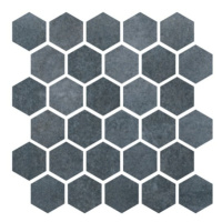 Mozaika Cir Materia Prima navy sea hexagon 27x27 cm lesk 1069915