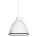 Průmyslová závěsná lampa bílá stmívatelná 38 cm - Anteros