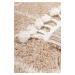 Kusový vzorovaný koberec s třásněmi PELUSH ROMBI béžová 80x140 cm Multidecor