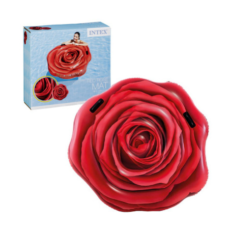 INTEX - Nafukovací lehátko Rudá růže 137x132cm