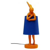 KARE Design Stolní lampa Animal Rabbit - oranžová/modrá, 50cm