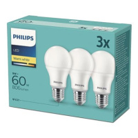 Philips LED 9-60W, E27 2700K, 3ks