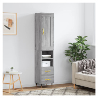 vidaXL Skříň highboard šedá sonoma 34,5 x 34 x 180 cm kompozitní dřevo