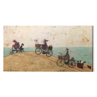 Obraz na plátně Sam Toft - Electric Bike Ride, 2 cm - 100×50 cm