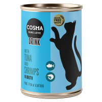 Cosma Drink 24 x 100 g – výhodné balení - tuňák a krevety