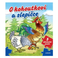 O kohoutkovi a slepičce - 5 skládaček puzzle Nakladatelství JUNIOR s. r. o.