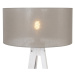 Moderní stojací lampa stativ bílá s odstínem taupe 50 cm - Tripod Classic