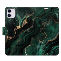 iSaprio Flip pouzdro Emerald 02 pro iPhone 11