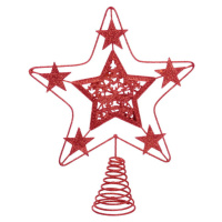 Hvězda na vánoční strom v červené barvě Casa Selección Terminal, ø 18 cm