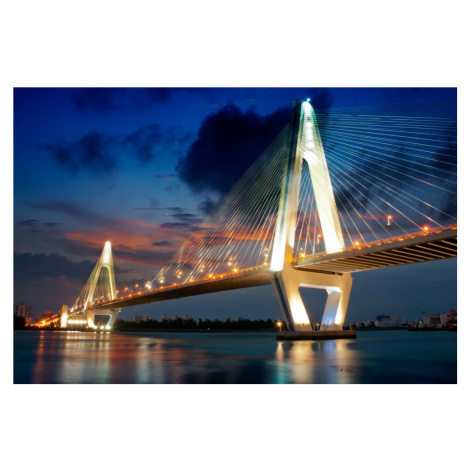 Obrázek svítící ve tmě - Motiv Haikou Century Bridge Formát A3 - Kód: 04914