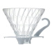 Hario Dripper V60-02, skleněný, bílý