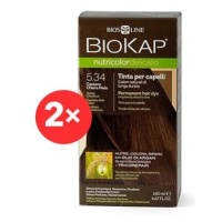 BIOKAP Nutricolor Delicato Honey Chestnut Gentle Dye 5.34 (2× 140 ml)