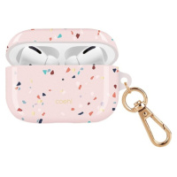 UNIQ Coehl Terrazzo pouzdro s poutkem pro AirPods Pro růžové