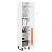 vidaXL Skříň highboard bílá s vysokým leskem 34,5x34x180 cm kompozit