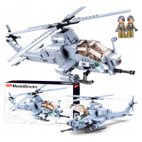 Stavebnice Vrtulník AH-1Z Viper Útočný vrtulník armády Usa Dvě Figurky