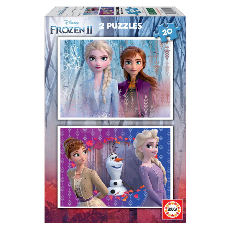 Puzzle Frozen 2 Disney Educa 2 x 20 dílů od 4 let