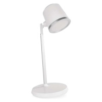 LED stolní lampa ABBIE, nabíjecí, bílá