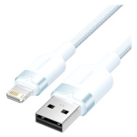 Vention USB 2.0 Type-A Male to Lightning Male 2.4A Cable 1M Blue Aluminum Alloy Type