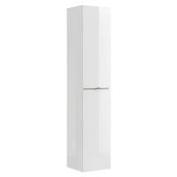 Comad Koupelnová skříňka vysoká Capri 800 2D bílý lesk/dub kraft zlatý