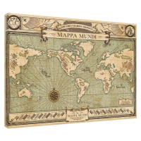 Obraz na plátně Fantastická zvířata a kde je najít - Mappa Mundi, 2 - 80×60 cm