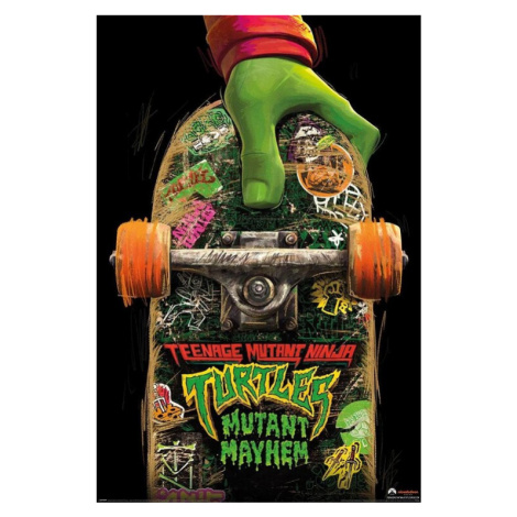 Plakát, Obraz - Teenage Mutant Ninja Turtles: Mutant Mayhem - Skate Board, (61 x 91.5 cm) Pyramid