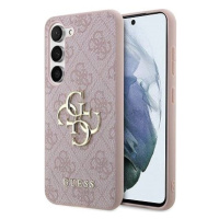 Guess PU 4G Metal Logo Zadní Kryt pro Samsung Galaxy A35 5G Pink