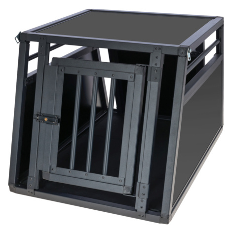 Kerbl Pet hliníkový přepravní box Vacation, grafitová - 77 x 55 x 50 cm