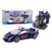 mamido Policejní Auto Robot 2v1 Transformers modré