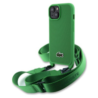 Lacoste Iconic Petit Pique Crossbody Woven Logo kryt iPhone 15 zelený