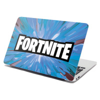 Sablio Samolepka na notebook FORTNITE modrá - 29x20 cm