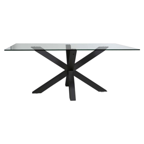 Jídelní stůl se skleněnou deskou 100x180 cm Paula – Marckeric