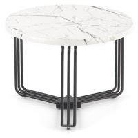Konferenční stolek Antica-M bílá mramor/černá