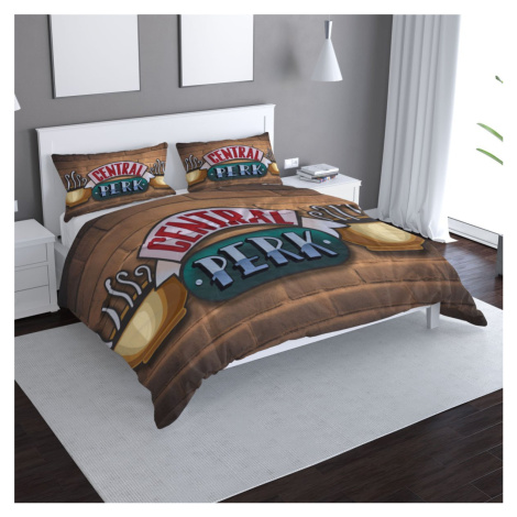 Sablio Povlečení Seriál přátelé CENTRAL PERK Cihly - 140x200 / 90x70