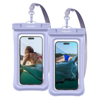Spigen Aqua Shield Floating voděodolné pouzdro A610 2 Pack fialové