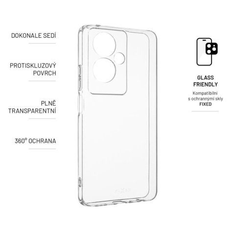 Zadní TPU gelové pouzdro FIXED pro Oppo A79 5G, transparentní